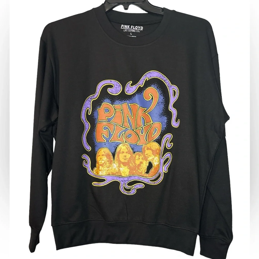 PINK FLOYD SIZE L BAND RETRO SWEATSHIRT - Picture 1 of 4